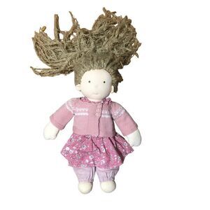 Waldorf Doll Fair Hair Dressed Pink Outfit Chic Waldorf 15"